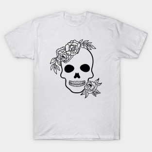 Floral skull T-Shirt